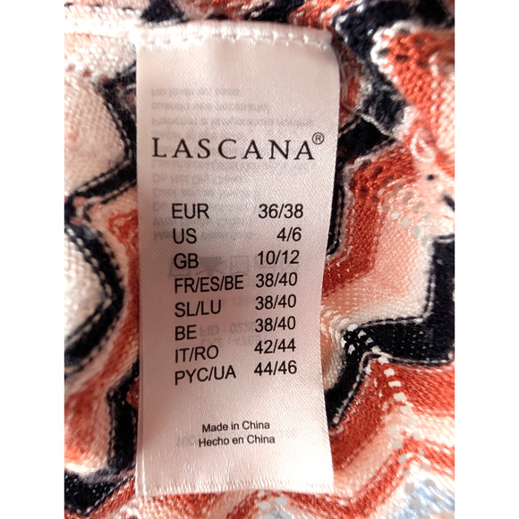 Lascana Boho Wrap Cardigan Chevron Knit Indie Retro 90s Style Multi Print 4/6 - Picture 8 of 10